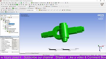 Knuckle Joint,FEA Case Study on Knuckle Joint | Using solidworks & ansys analysis on knuckle joint.