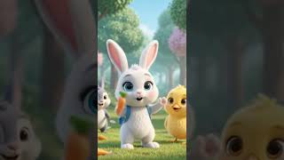 The Magic Golden Carrot! 🥕✨ Cute Bunny Cartoon #shorts #animation #kidsvideo #cutebunny #3danimation