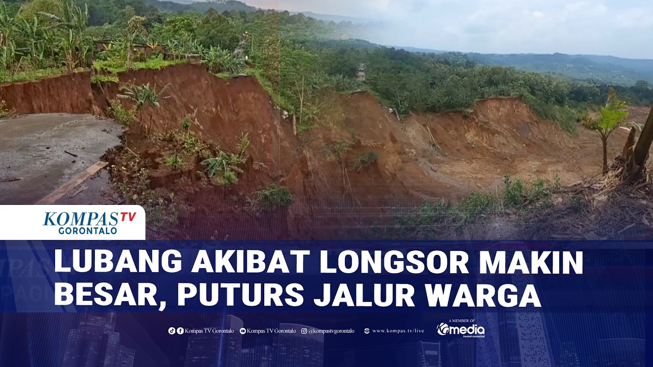 Longsor Semarang Membentuk Lubang Besar dan Semakin Meluas, Warga Khawatir