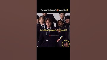 Taejin: Taehyung’s 🍑 saved Jin 😂 #taejin #bts #jin #taehyung #ytshorts #btsshorts