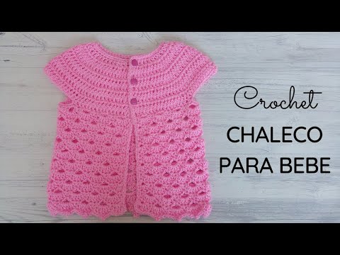 Generalizar Santo dueño Chaleco a crochet para bebé - Crochet con Sole