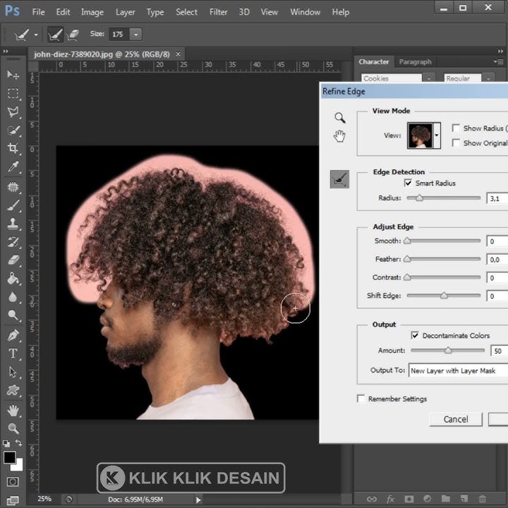 MENGHAPUS BACKGROUND DARI OBJEK RAMBUT