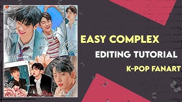 ➵ Easy kpop complex edit tutorial - picsart 🧡