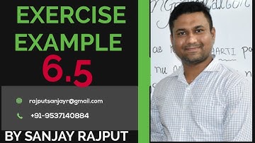 EXERCISE  EXAMPLE 6.5