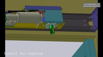 Detail installation for the automatic swing door opener with push arm