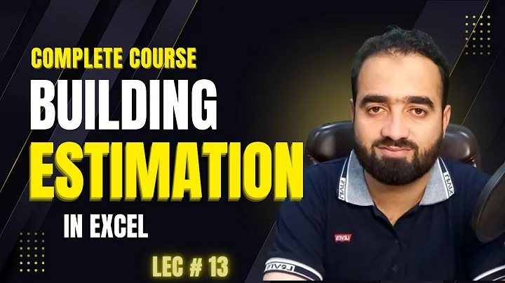 Building Estimation In Excel | Brick Works In Superstructure اردو/ हिंदी