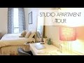 STUDIO APARTMENT TOUR // MODERN BOHEMIAN INTERIOR DECORATING