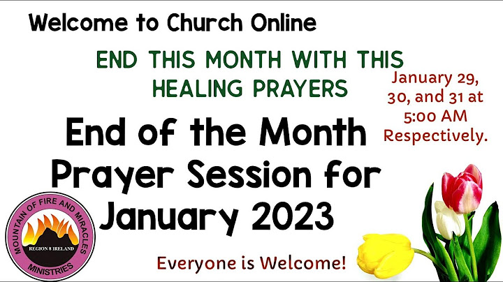 The end of the month prayers of faith for healing  Day 1 @mfmministriesregion8ireland
