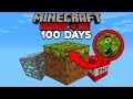 I Survived 100 Days In a Minecraft GIANT BLOCK WORLD (Here's what happened)