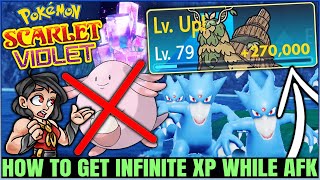 New INFINITE XP Trick - Get Level 100 FAST While AFK & Tera Raid Guide - Pokemon Scarlet Violet!