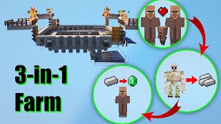 GAME CHANGING Iron Farm Villager Breeding Trade Hall! (Minecraft Java 1.14+)