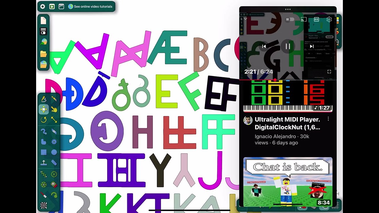 Мой фанатский алфавитный лор, группа 2 (Algodoo)