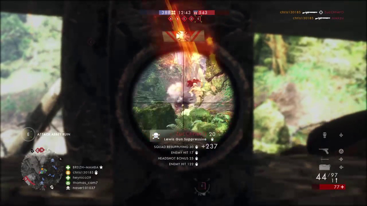 Battlefield™ 1 quite like the lewis gun suppressive
