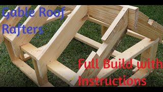 Complete Gable Roof Build!  Full instructions for beginners!