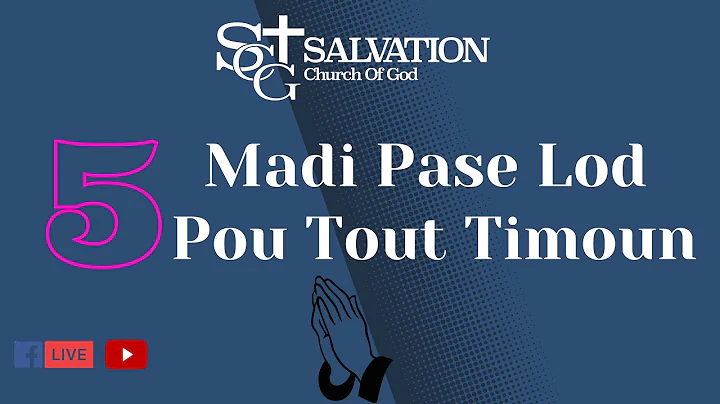 5 Madi Pase Lod Pou Timoun | Day #5 | Salvation Church of God | Pasteur Malory Laurent