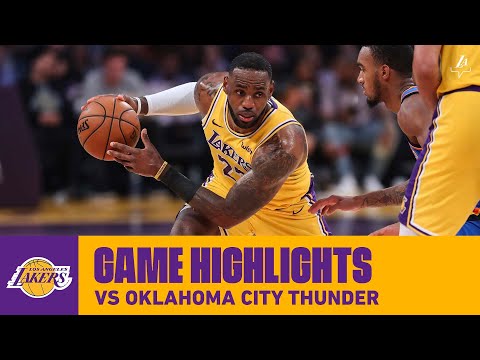 HIGHLIGHTS | LeBron James (25 pts, 10 ast, 11 reb) vs. Oklahoma City Thunder