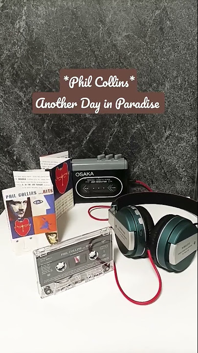 Another Day In Paradise de Phil Collins. #tipografiasmusicas #another