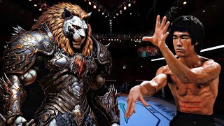 BRUCE LEE VS THE LION KING 😱🔥*SHOCKING* (EA SPORTS UFC 4) UFC KNOCKOUTS | BRUCE LEE FIGHT | 8K UHD