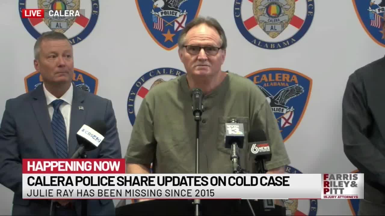 Calera Police share update as they reopen case in 2015 disappearance of Julie Ray