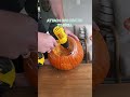 🎃This is the world’s fastest way to carve a pumpkin! #momhack #halloween #lifehack #hack #shorts