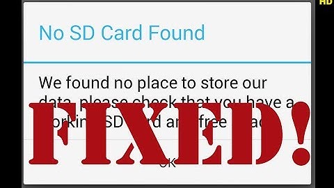 No SD Card Found Spotify Fix