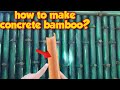 HOW TO MAKE BAMBOO DESIGN USING CEMENT_NEW AMAZING IDEAS