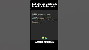 Failing to use strict mode to avoid potential bugs #javascript #codingtips #webdevelopment