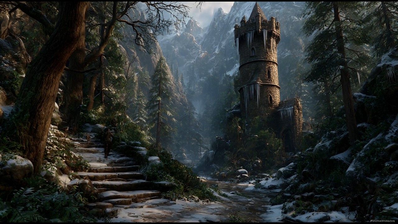 Lonely Watchtower in the Winter Forest – Celtic Music & Medieval Ambience