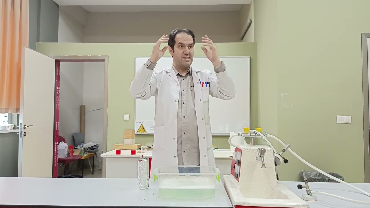 Yakmayan Ateş Deneyi (Fire That Doesn't Burn Experiment) #kimya #science #chemistry #fire