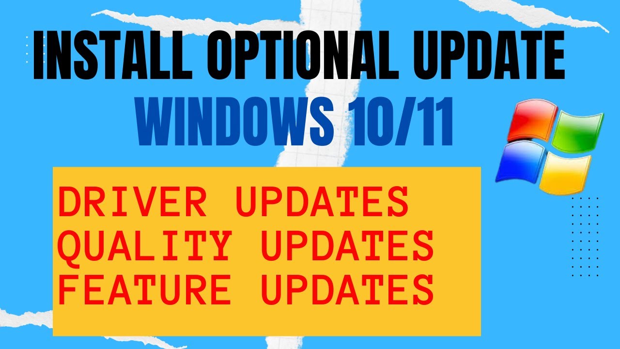 How To Install Optional Updates in Windows 11/10 (2024) - YouTube