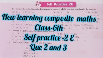 New learning composite maths class 6 self practice 2e | Schand maths class 6 chapter 2 solutions