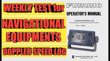 DOPPLER SPEED LOG - NAVIGATIONAL EQUIPMENTS - Weekly Test Tutorial #2