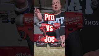 Pro Vs Joe Milwaukee Edition #milwaukee #m18 #tooltestraw #diy #howto #truth #wow #provsnoob #drill