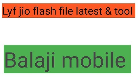 Lyf jio F10Q flashing 100%working latest flash file Link 👇