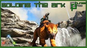 Soloing the Ark S4E175 - SETTING UP BASE - WATERFALL BASE BEGINS