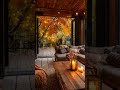 Cozy Autumn Cabin & Smooth Jazz 🍂 Relaxing Fireplace Ambience