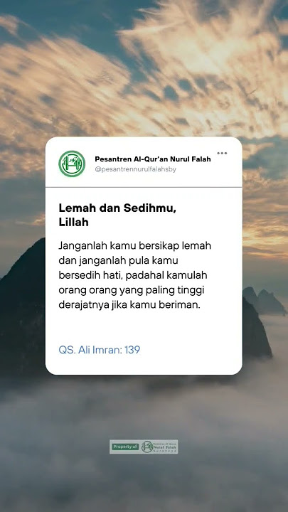 QUOTES ISLAMI || SEMOGA LELAH MU MENJADI LILLAH || #hijrahquote