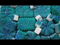 Super soft teal  blue reforms  satisfying  asmr sleep aid relax anxiety relief