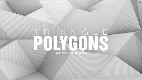 #10 Triangle Polygons Loop Background White Version // Videohive