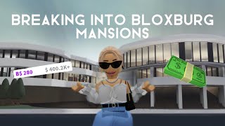 Breaking Into Bloxburg Mansions | Roblox