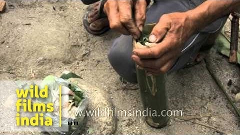 Learn how to steam fish in a bamboo!