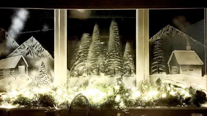 Déco de Noël : comment décorer les vitres avec du Blanc de Meudon ?