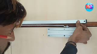 How To Install Automatic Door Closer Pelmet Arm Door Closer Installation Nawab Carpenter