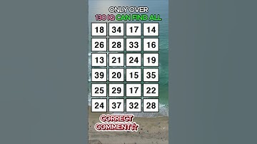 GENIUS CAN FIND ALL! Find 3 pairs of identical numbers/Dementia Prevention Quizzes/Tests.No185