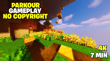 Minecraft Parkour 7 Minutes Free To Use Gameplay 4K | 65