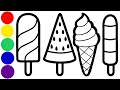 How To Draw 4 Ice Cream Easy Tutorial