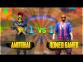 Amit Bhai VS Romeo Gamer || 1 vs 1 Clash Squad || Free Fire - Desi Gamers