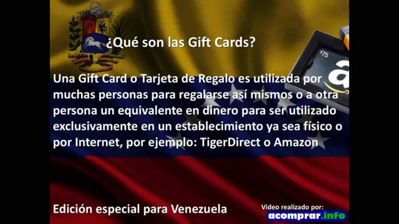 ¿Qué son las Gift Cards de Amazon? Edición para Venezuela Año 2014