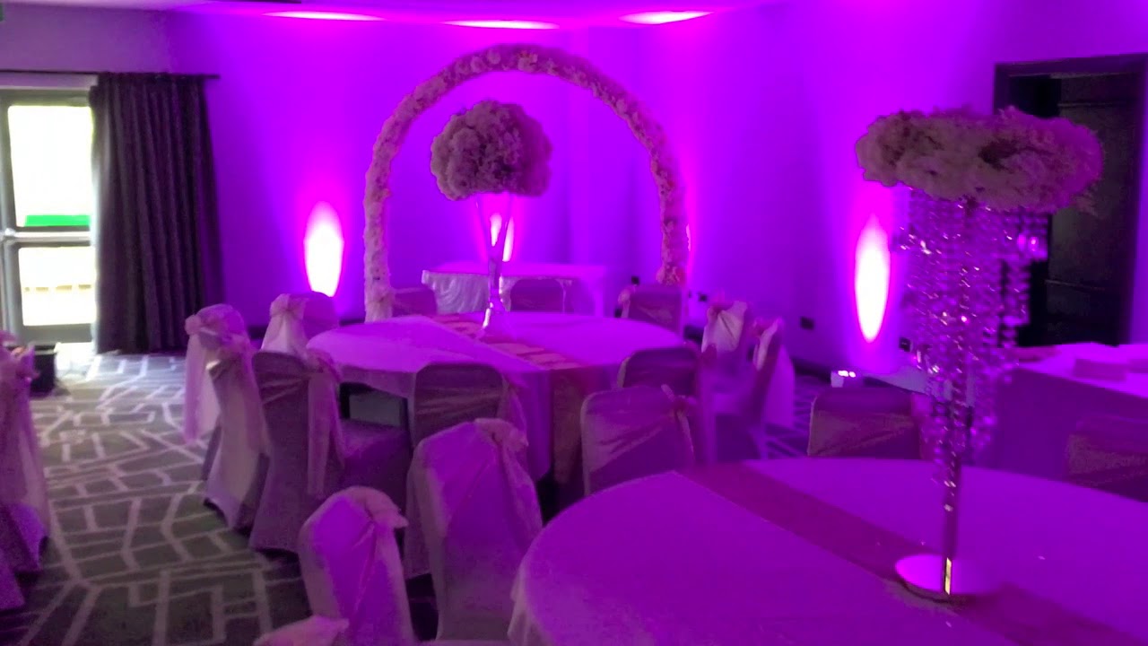 Village Hotel Bury Wedding Uplighters