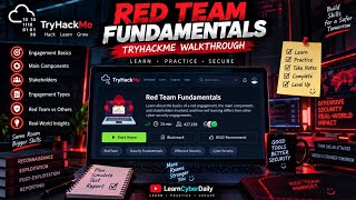 🔴 TryHackMe Red Team Fundamentals | Full Room Walkthrough 💻🔥 | LearnCyberDaily